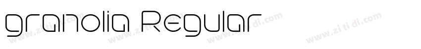 granolia Regular字体转换 granolia Regular字体转换